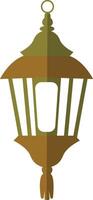 Illustration of Ramadan Kareem Lantern. in Flat Style. vector