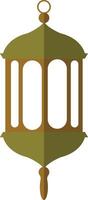 Illustration of Ramadan Kareem Lantern. in Flat Style. vector