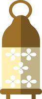 Illustration of Ramadan Kareem Lantern. in Flat Style. vector