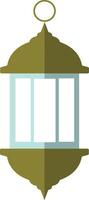 Illustration of Ramadan Kareem Lantern. in Flat Style. vector