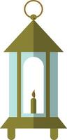 Illustration of Ramadan Kareem Lantern. in Flat Style. vector