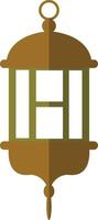 Illustration of Ramadan Kareem Lantern. in Flat Style. vector