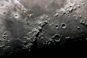 surface of moon with largest volcanic craters photo