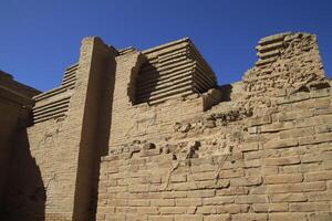 Ishtar gate in Babylon in iraq , ancient ruins photo