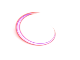 Glowing neon spiral circle. Realistic round light flares. Neon color glowing circle sparkling particles. Luminous glowing speed lines. Glowing neon light effect. Abstract motion line. Light trail wave png