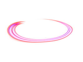 Glowing neon spiral circle. Realistic round light flares. Neon color glowing circle sparkling particles. Luminous glowing speed lines. Glowing neon light effect. Abstract motion line. Light trail wave png