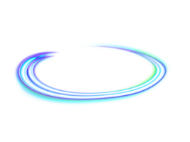 Glowing neon spiral circle. Realistic round light flares. Neon color glowing circle sparkling particles. Luminous glowing speed lines. Glowing neon light effect. Abstract motion line. Light trail wave png