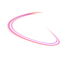 Glowing neon spiral circle. Realistic round light flares. Neon color glowing circle sparkling particles. Luminous glowing speed lines. Glowing neon light effect. Abstract motion line. Light trail wave png