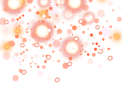 Golden transparent dust light. Bokeh light lights effect background. Christmas background of shining dust glowing light bokeh confetti and spark overlay texture for your design. png