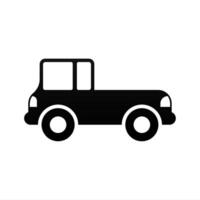Flat car silhouette icon element asset design vector
