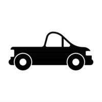 Flat car silhouette icon element asset design vector