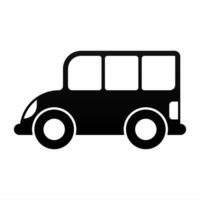 Flat car silhouette icon element asset design vector