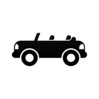 Flat car silhouette icon element asset design vector