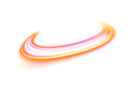 Luminous orange lines of speed. Light glowing effect neon . Abstract motion lines. Light trail wave, fire path trace line, car lights, optic fiber and incandescence curve twirl png