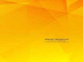Abstract yellow color modern polygonal shapes background vector