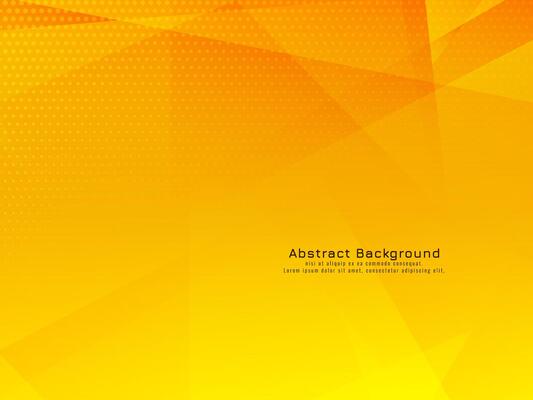 Abstract yellow color modern polygonal shapes background
