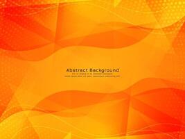 Abstract modern wave style polygon design background vector