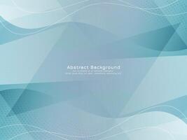 Abstract modern wave style design polygon background vector