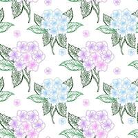Spring floral seamless pattern for textile design vector