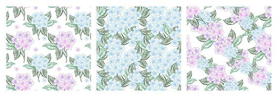 Spring floral seamless pattern vector