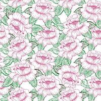 Spring floral seamless pattern for textile design vector