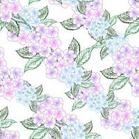 Spring floral seamless pattern for textile design vector