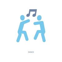 dance concept line icon. Simple element illustration. dance concept outline symbol design. vector