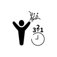 countdown concept line icon. Simple element illustration. countdown concept outline symbol design. vector