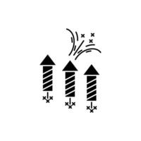 fireworks concept line icon. Simple element illustration. fireworks concept outline symbol design. vector
