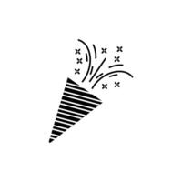confetti concept line icon. Simple element illustration. confetti concept outline symbol design. vector