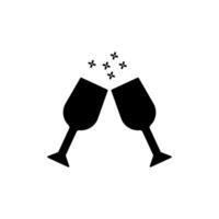 cheers concept line icon. Simple element illustration. cheers concept outline symbol design. vector