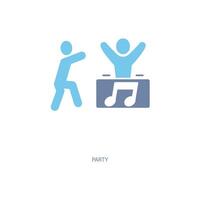 party concept line icon. Simple element illustration. party concept outline symbol design. vector