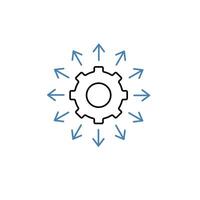 options concept line icon. Simple element illustration. options concept outline symbol design. vector
