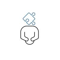 dilemma concept line icon. Simple element illustration. dilemma concept outline symbol design. vector
