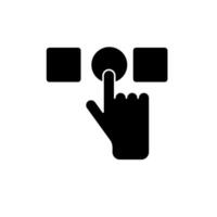 select concept line icon. Simple element illustration. select concept outline symbol design. vector