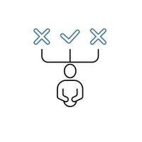 plan concept line icon. Simple element illustration. plan concept outline symbol design. vector