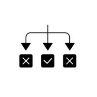 solving concept line icon. Simple element illustration. solving concept outline symbol design. vector