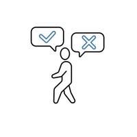 possibility concept line icon. Simple element illustration. possibility concept outline symbol design. vector