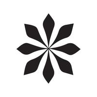mandala outline icon and black pattern art design. vector
