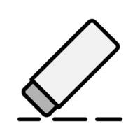 Eraser color lineal icon. school supplies flat icons. Suitable for websites, UI and mobile apps. vector