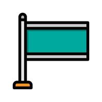 Flag lineal icon. sign flat icons design. Suitable for websites, UI and mobile apps. vector