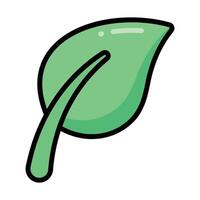Simple Leaf colorful icon Illustration. The icon illustration can be used for websites, print templates, presentation templates, illustrations, etc vector