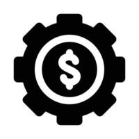 Simple Money Management icon. The icon can be used for websites, print templates, presentation templates, illustrations, etc vector