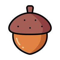Simple Acorn colorful icon Illustration. The icon illustration can be used for websites, print templates, presentation templates, illustrations, etc vector