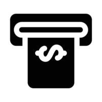 Simple Atm icon. The icon can be used for websites, print templates, presentation templates, illustrations, etc vector
