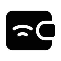Simple Ewallet icon. The icon can be used for websites, print templates, presentation templates, illustrations, etc vector