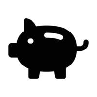 Simple Piggybank icon. The icon can be used for websites, print templates, presentation templates, illustrations, etc vector