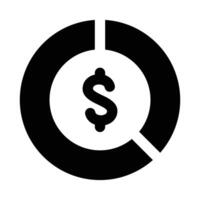 Simple Pie Chart icon. The icon can be used for websites, print templates, presentation templates, illustrations, etc vector