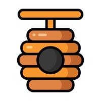 Simple Beehive colorful icon Illustration. The icon illustration can be used for websites, print templates, presentation templates, illustrations, etc vector