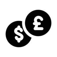 Simple Currency Exchange icon. The icon can be used for websites, print templates, presentation templates, illustrations, etc vector